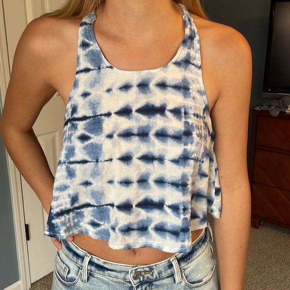 Billabong M halter crop top blue shite - Picture 2 of 12